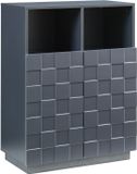 en.casa Commode Bopibobro 86x64x36 cm donkergrijs