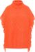 IZIA Gebreide poncho oranje