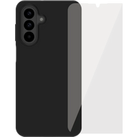 BlueBuilt Samsung Galaxy A26 Back Cover Zwart + Screenprotector Glas