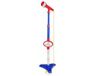 Bontempi Speelgoedpodiummicrofoon rood. blauw en wit