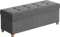 SONGMICS Poef - Donkergrijs - 110 cm