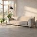 Comfortabele bankhoes, antislip, gemaakt in Italië, bruin, 4-zits
