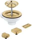 Grohe Afvoergarnituren - Afvoerzeef voor spoelbak met accessoires, geborsteld Cool Sunrise 40996GN0