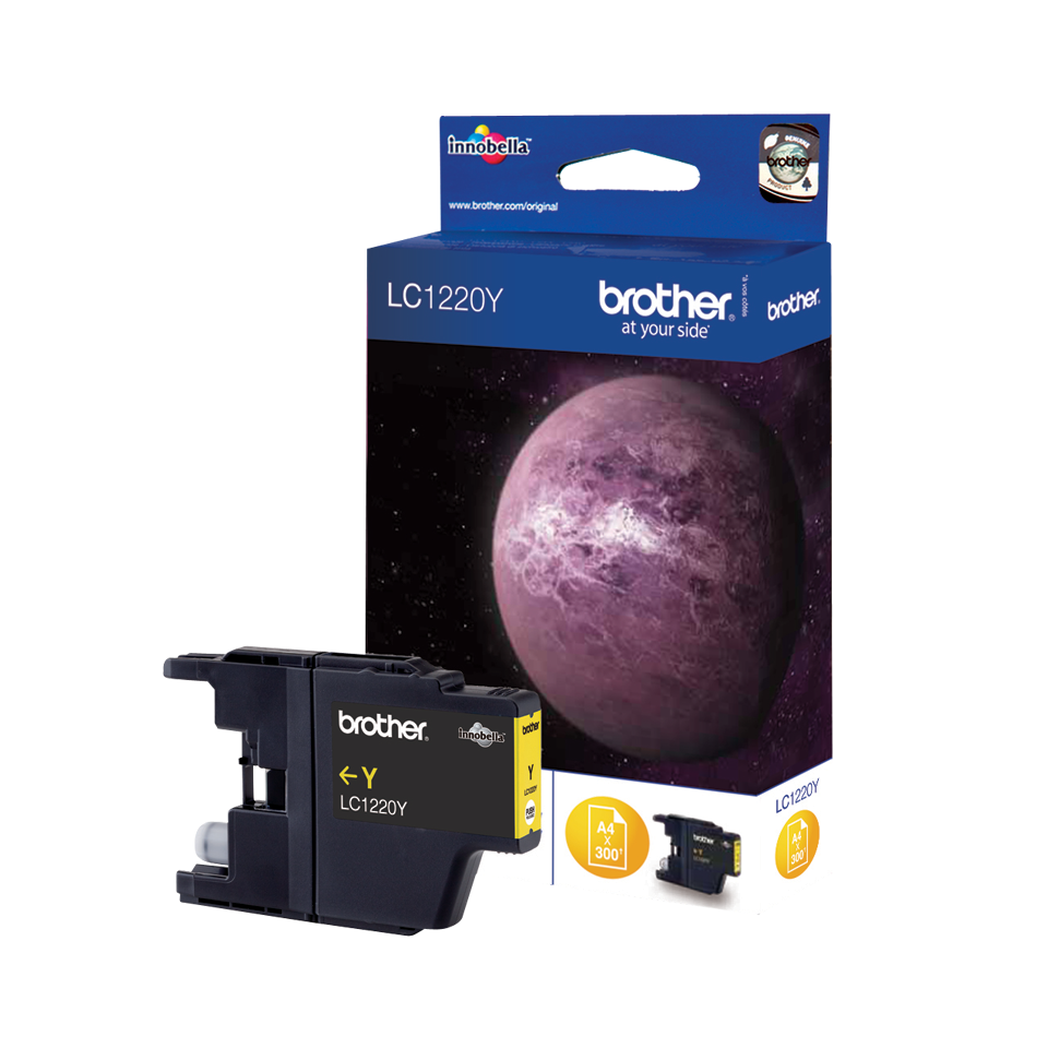 Brother LC-1220Y - Inktcartridge - Geel - 300 pagina's