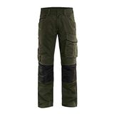 Blåkläder Service Werkbroek met stretch 1495-1330 - Groen/Zwart - Maat 116