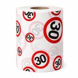 Funny Fashion 30 jaar verjaardag cadeau wc/toiletpapier 25m verkeersborden funny print