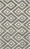 Safavieh Vloerkleed Verity Wol Handgemaakt Donkergrijs 61 x 91 cm