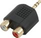 MCL 3.5mm /2 x RCA Zwart