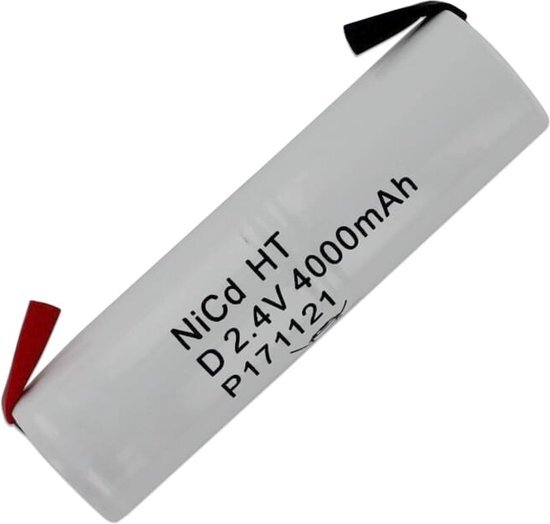 Noodverlichting Accupack 2.4V 4500mAh NiCd - 2x D Staaf