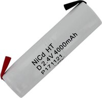Noodverlichting Accupack 2.4V 4500mAh NiCd - 2x D Staaf
