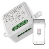 EMOS GoSmart Zigbee Smart Switch Module met app, inbouwrelaisschakelaar voor afstandsbediening, spraakbesturing van verlichting met Alexa en Google Home