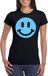 Bellatio Decorations Dames Verkleedshirt - Smile / Emoticon - Zwart - XS