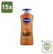 Vaseline 15 x Lotion pour le corps "Cocoa Radiant" - Soin intensif - 600 ml - Pack économique - 15 pièces