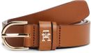 Tommy Hilfiger Essential Effortless 2.5 Riem Cognac Leer 75 cm Vrouw