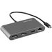 StarTech.com Station d'accueil Thunderbolt 3 Mini - Double écran - 4K 60Hz - USB-A & GbE - Câble 28cm