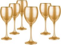Glasmark KROSNO Wijnglazen, Set van 6, 300 ml, Goud