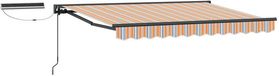 vidaXL Parasol électrique solaire 3,5 x 2,5 m Orange