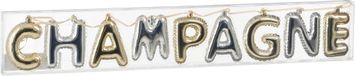 Mica Decorations Kerstslinger Champagne 6cm Goud, Zilver