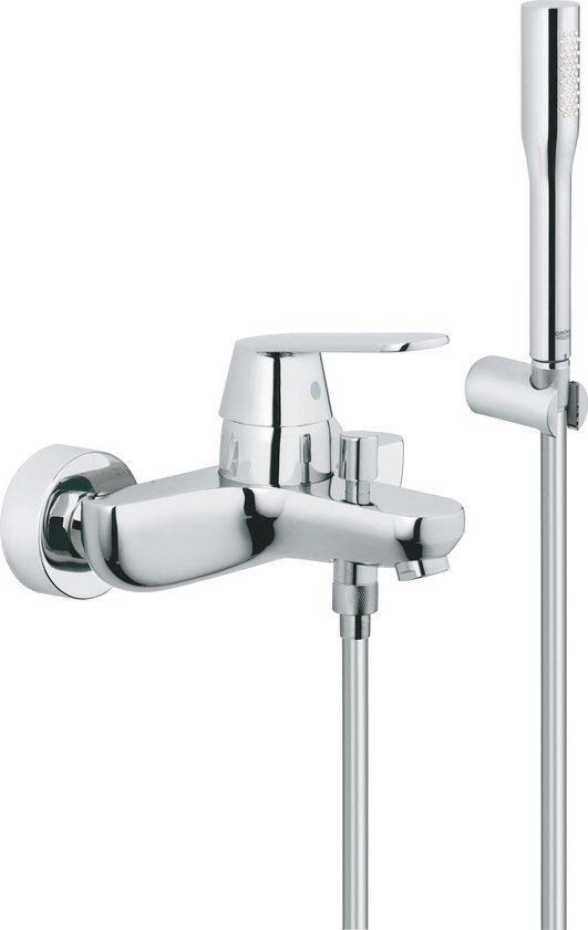 GROHE Eurosmart Cosmopolitan Badkraan - Chroom - Met Badset - 15 cm Hartafstand
