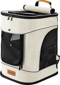 Cadoca Hondenrugzak tot 20kg - 31x30 x41cm Verstelbaar - Beige