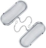 Westmark 2 Kruideninfusers/theezeefjes, lengte: elk 11 cm, roestvrij staal, zilver