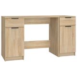 Bureau Sonoma Chêne avec meuble d'appoint