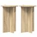 vidaXL Plantenstandaard 2 st. Sonoma eiken Ø40 x 60 cm Bewerkt hout