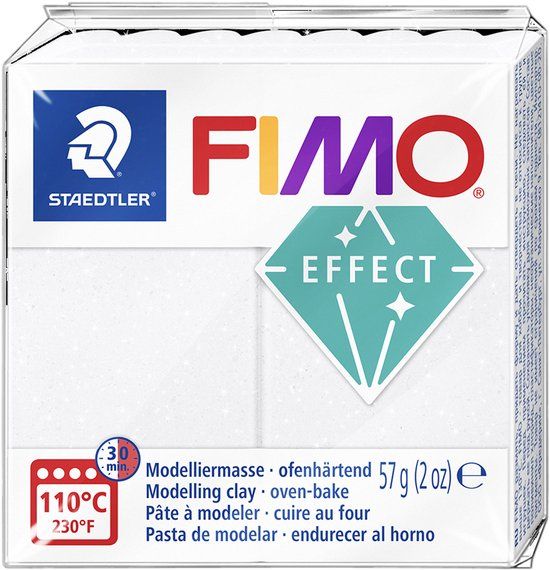 FIMO effect ovenhardende boetseerklei standaard blokje 57 g - galaxy blauw