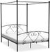 Maison Exclusive - Lit cadre sans matelas avec baldaquin noir 160x200 cm métal