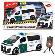 dickie Guardia Civil kistwagen citroen met radar 15 cm 1153020 voertuigen met functie wit, groen (