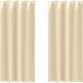 vidaXL Blackout Gordijnen met Ringen 2 st Crèmekleurig 260 x 140 cm