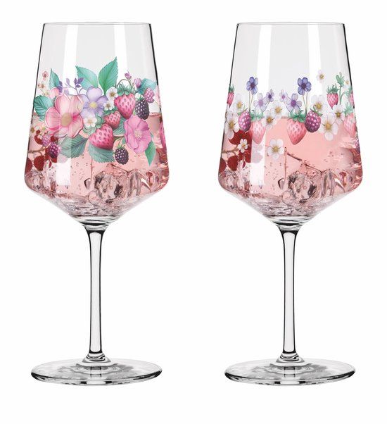 Ritzenhoff Cocktailglazen - Fruitig Bloesem Design - 2 Stuks - Kristalglas - 544 ml