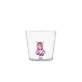 Ichendorf Milano Tumbler Varkentje, collectie Animal Farm, 30 cl, borosilicaatglas, handgemaakt