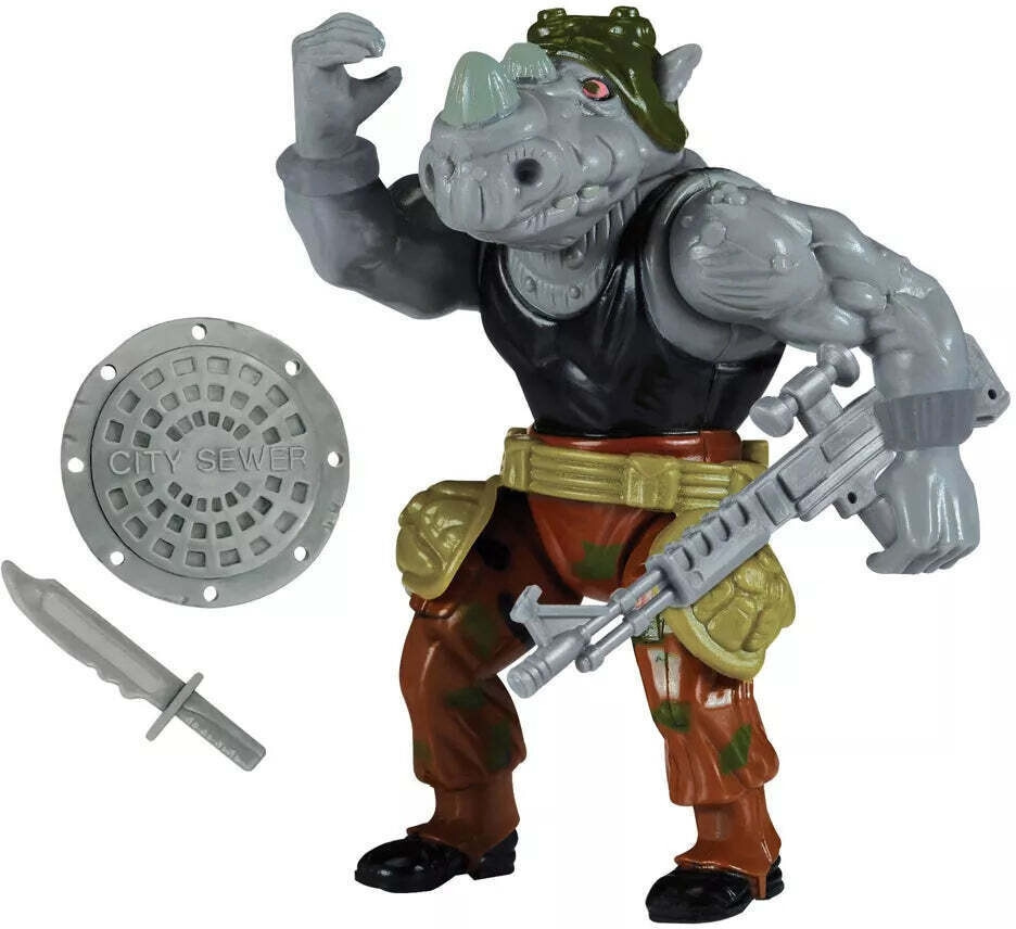 Playmates Toys teenage mutant ninja turtles classic action figure - rocksteady