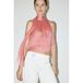 Mango top met stippen - roze