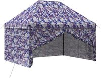 vidaXL Pop-up Gazebo met 4 Zijwanden 2,95 x 4,1 m Blauw Camouflage