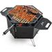 Coast Hibachi Grill - Draagbaar - Opvouwbaar - Roterend Rooster - Multifunctioneel - 77 x 74 x 38 cm - Zwart