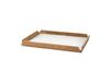 LIND DNA Plateau en teck Airy square M Nupo pure white