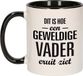 Bellatio Decorations Shoppartners Bv Cadeau geweldige vader eruit ziet mok - zwart met wit - 300 ml keramiek