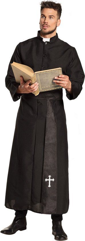 Boland Priester Kostuum - Maat 50/52 - Mannen - Religie