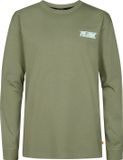 Petrol Industries Jongens Jersey T-shirt met grafische print Palmera - Groen - Maat 140