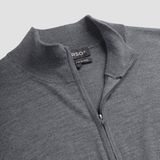 MERSO Zip-Up – Merino Vest – 100% Merino Wol – Storm Grey