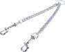 Nobleza Splitter voor hondenriem - Dubbel aanlijn ketting - Voor kleine honden - Maat S - Lengte 2x 17 cm - Metaal - Argent