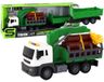 Camion en bois vert avec grue entraînement par friction sons 1:16