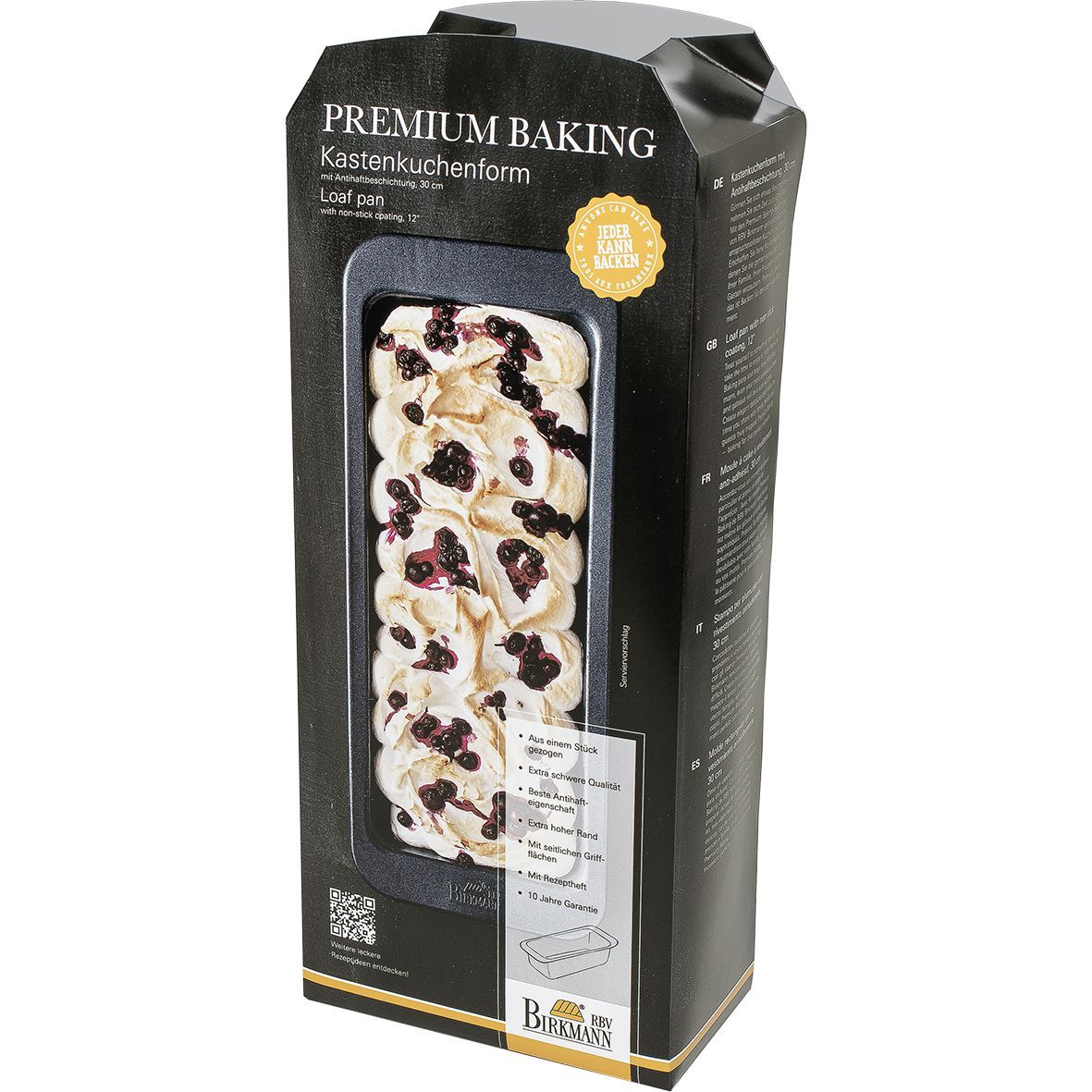 Birkmann 882065 Rechthoekige Bakvorm Zwart 30 cm