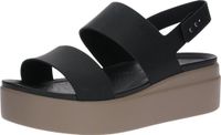Crocs Brooklyn Low Wedge Sandalen Zwart EU 39-40 Vrouw