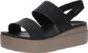 Crocs Brooklyn Low Wedge Sandalen Zwart EU 39-40 Vrouw