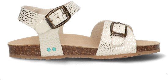 BunniesJR Babette Beach Meisjes Platte Sandalen - Beige/Print - Imitatieleer - Gesp
