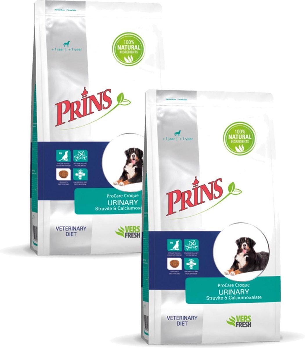 Prins Procare Croque Diet Urinary Rund&Varken - Hondenvoer - 2 x 10 kg