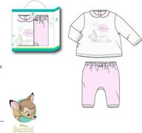 Bambi ensemble - T-shirt + broek - maat 24 maanden - roos/beige